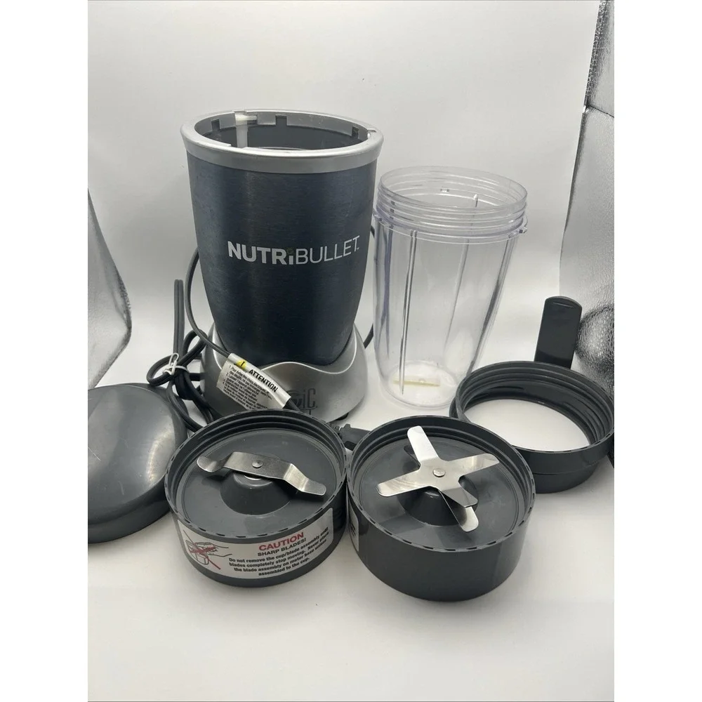 NutriBullet Magic Bullet Personal Blender Base NR-101B Gray Motor 24oz Cup Blade